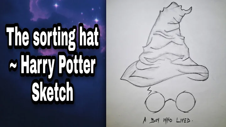 How to draw Harry Potter SORTING HAT | Easy Hat drawing | Harry Potter sketching