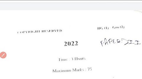 LNMU Part-1 Geography Honours Paper-2 2022 question paper review