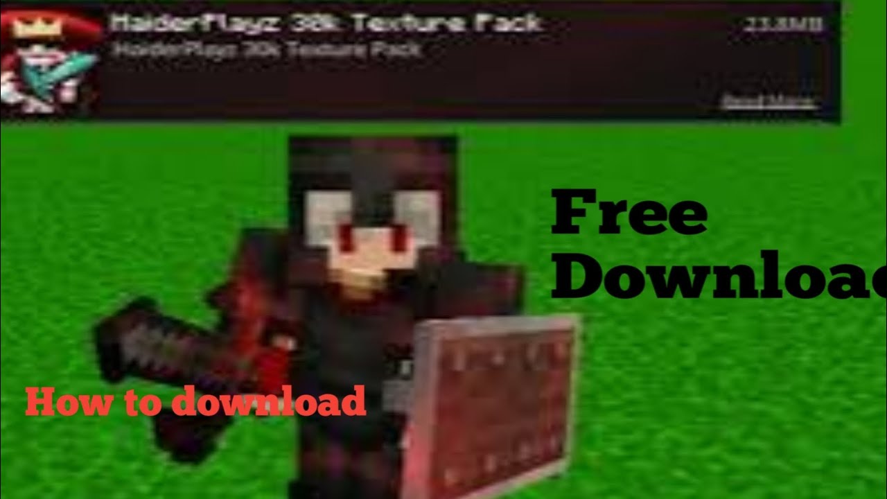 how to download @HaiderPlayz786 texture pack|| best pvp texture pack ...