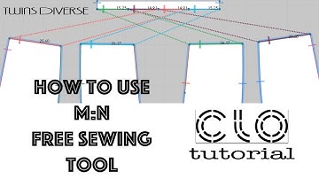 M:N Free Sewing Tool #Clo3D #clo3dtutorial