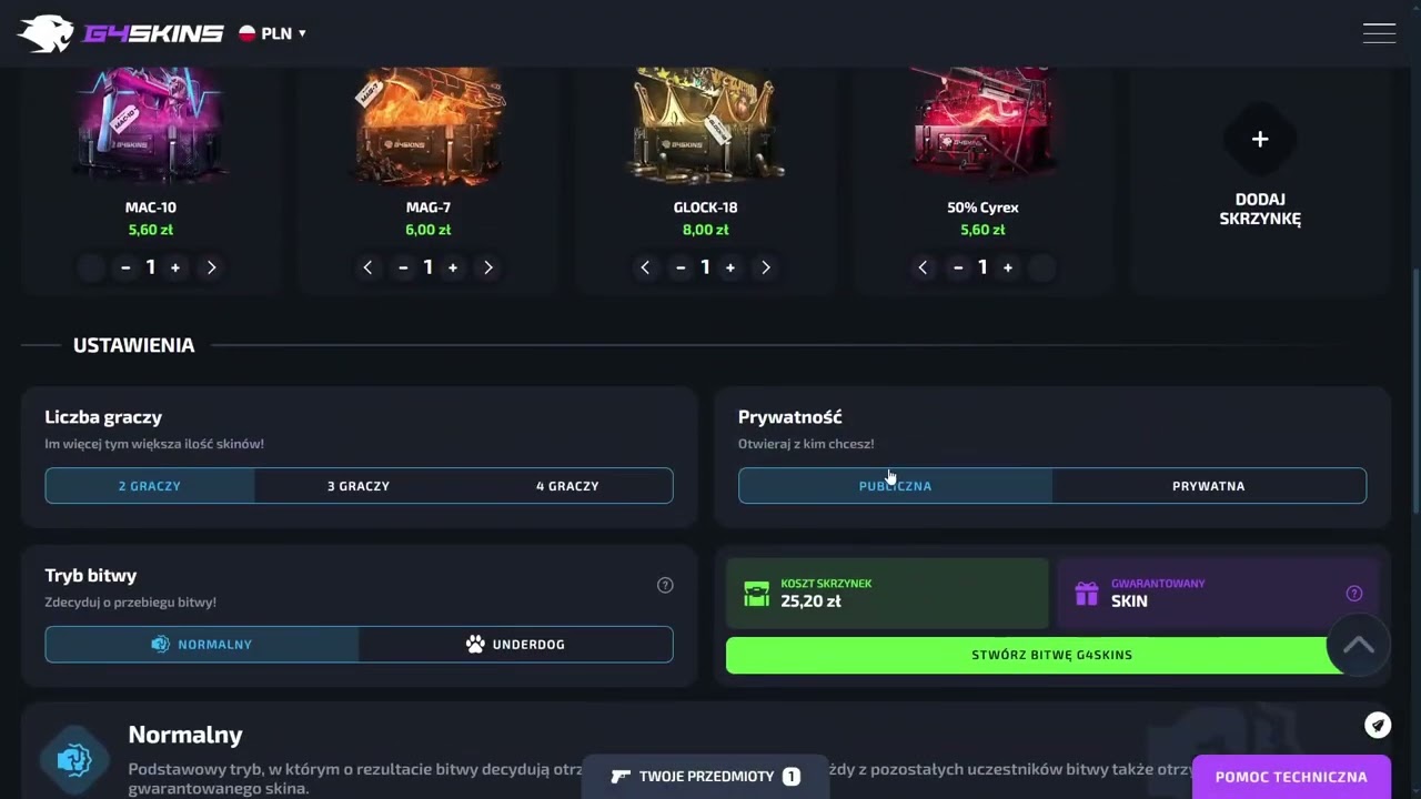 Droga po kosę na G4SKINS