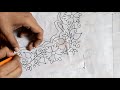 Easy Tracing Method on Blouse for Aari Work by using Carbon Paper