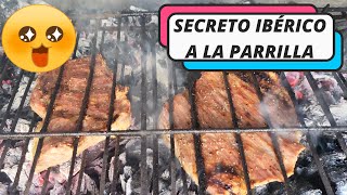 Secreto de cerdo ibérico a la parrilla brasa la carne más tierna 😋🐖🔥