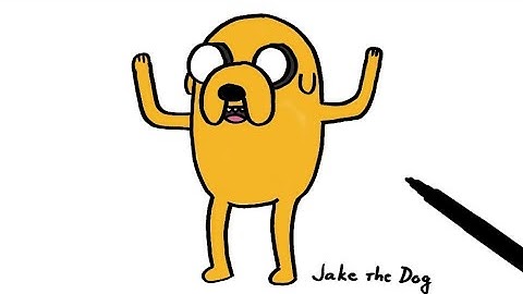 How to Draw Jake the Dog from Adventure Time I Easy Drawing Step by Step