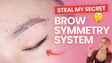 How to Make Hairstroke Pre-Draw Even on Both Brows (PMU Symmetry Tips)