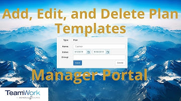 TeamWork 5 Manager Tutorial: How to Add, Edit, and Delete Plan Templates