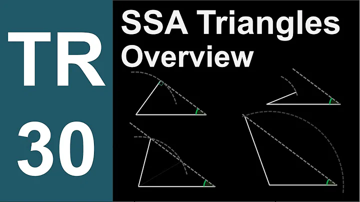 TR-30: SSA Triangles Overview (Trigonometry series by Dennis F. Davis)