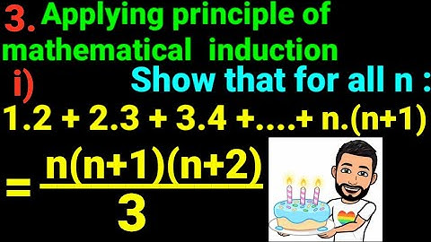 3.i) 1.2 +2.3 +3.4+....+n(n+1)=n(n+1)(n+2)/3 Applying principle of mathematical induction show for n