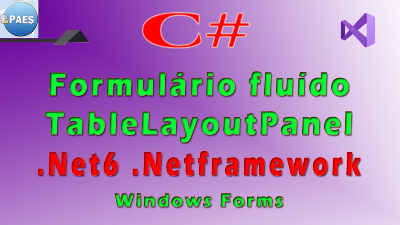 Formul rio flu do com tablelayoutpanel com c windows forms visual