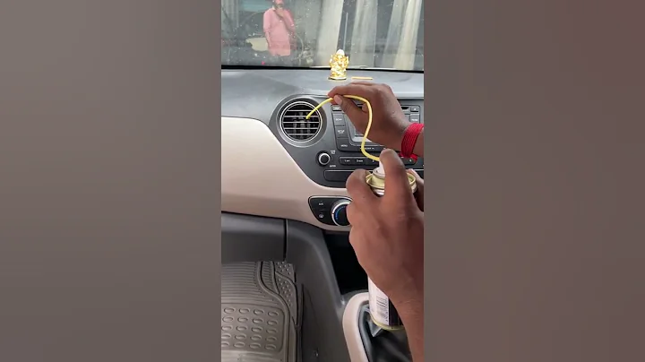 AC Vent Cleaning Antibacterial Foam #3m #asmr #youtubeshorts #cardetailing