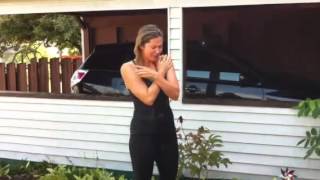 Pascale Hutton takes the Ice Bucket Challenge