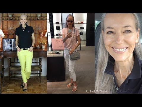 Video) Classic Fashion Over 40/Beige and White Jeans Outfit With a Louis  Vuitton Damier Azur Bandouliere Speedy 30 – JLJ Back To  Classic/