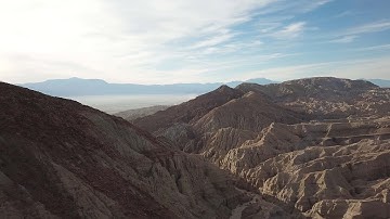 san andreas fault drone video