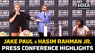 Jake Paul vs. Hasim Rahman Jr. Press Conference Highlights - MMA Fighting