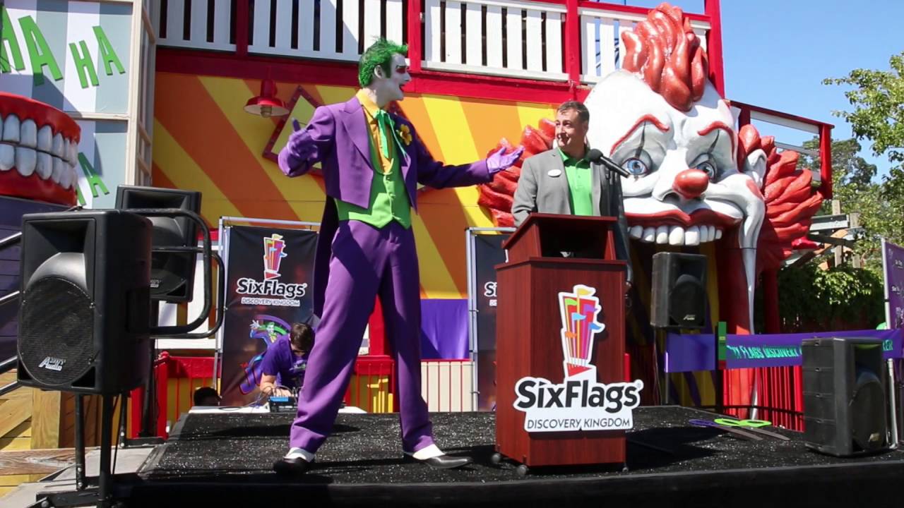 The Joker Roller Coaster Grand Opening Ceremonies at Six Flags Discovery Kingdom