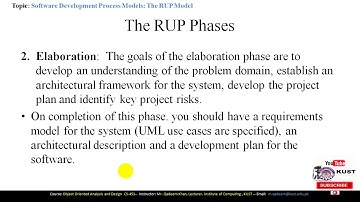 FACULTY051 CS453 KUST20201 L10 V1 Software Development Process Models RUP Model