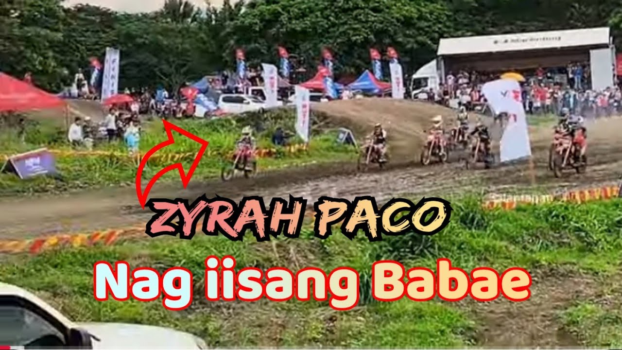 Zyrah Paco nag iisang Babae 85cc Alabel Saranggani Motocross Competition bakbakan na.