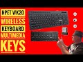 NPet WK20 Wireless Ultra Slim Ergonomic Keyboard Plug &amp; Play Multimedia Keys