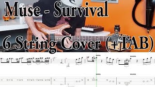 MUSE - Survival | COVER Guitare (6 strings) + tabs + partition PDF