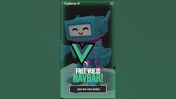 FREE Vue.js Template: Navbar