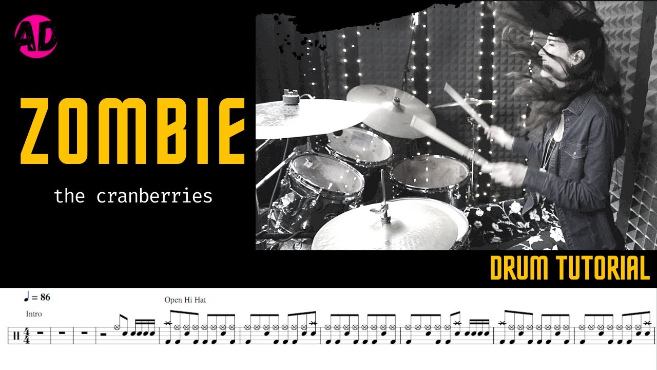 Zombie The Cranberries Drum Cover (Drum Score) YouTube