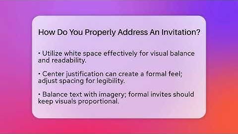 How Do You Properly Address An Invitation? - Graphic Design Nerd