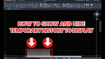 How to show and Hide Temporary History Display in AutoCAD 2024 | KHALID MAHMUD