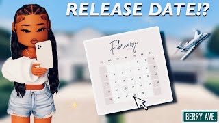 BERRY AVENUE BIG UPDATE RELEASE DATE AND THEORIES!? AIRPORT? Berry Avenue Roleplay
