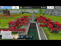 Transports Tank Full With 8 Case Harvesters Fs16 Farming Simulator 16 Timelapse