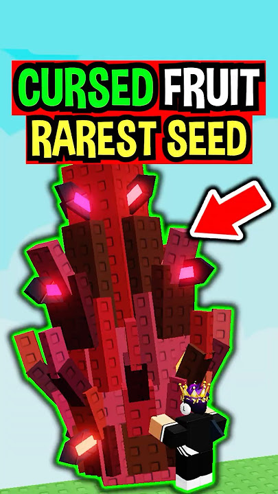 RAREST CURSED FRUIT SEEDS in Roblox Grow a Garden..