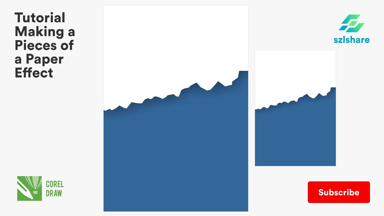 Tutorial Cara Membuat Efek Sobekan Kertas  di Corel Draw X7 