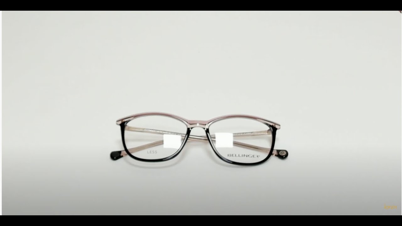 Bellinger Eyeglasses ModelLessAce2116 ColorC988 Pink/Black YouTube