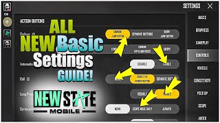 PUBG NEW STATE MOBILE ALL BASIC SETTINGS🔥 GUIDE/EXPLAINED IN HINDI | HOW TO PLAY NEW STATE MOBILE! screenshot 2