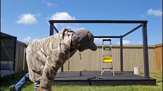 Canvas Skyline Gazebo Assembly. One-man mode from start to finish. #Gazebo #Assembly