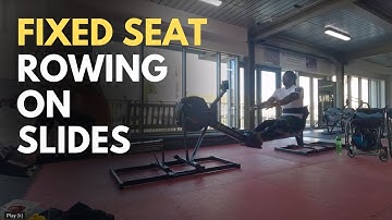 Indoor rowing with slides