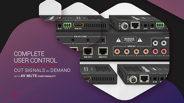 WyreStorm Next Generation MXV Matrix Switcher - AV Mute Functionality