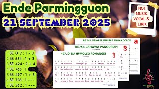 Download Lagu Ende Parmingguon | 21 SEPTEMBER 2025 | HKBP | XIV DUNG TRINITATIS | Musik, Not, Vocal, dan Lirik MP3 Download Lagu Ende Parmingguon | 21 SEPTEMBER 2025 | HKBP | XIV DUNG TRINITATIS | Musik, Not, Vocal, dan Lirik MP3