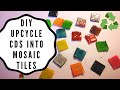 Up-cycle your useless CDs - DIY Mosaic tiles