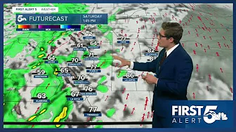 Isolated showers Saturday ahead of major pattern change