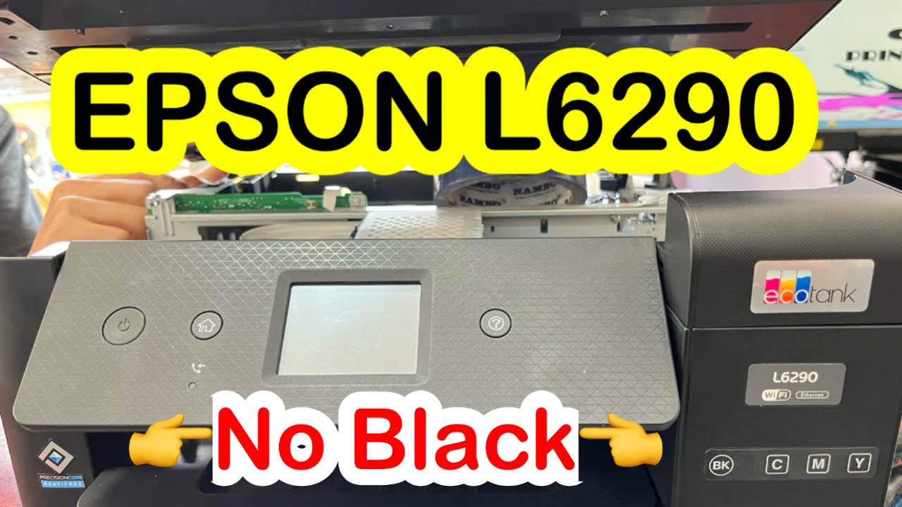 Epson l6290 no black print out head cleaning youtube