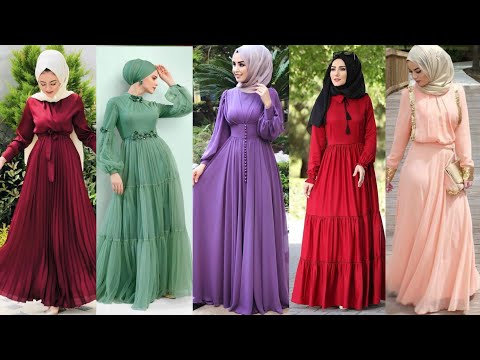 Hijabi Dress Design/Muslim Modest Dresses/Muslim Girls Dress/Abaya Dress/Arabic Dresses/