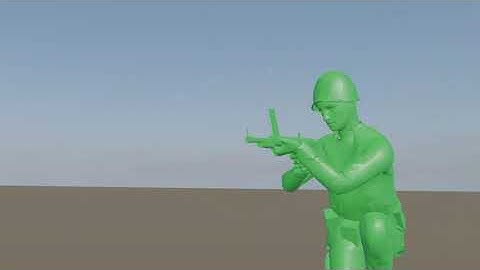 Silly Army Men 3d Animation Test