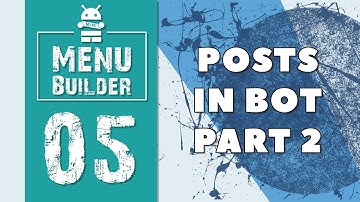 Menu Builder [EN] - 05 - Messages in bot (part 2) [Bots Constructor Telegram]
