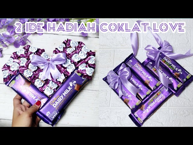 2 Ide Hadiah Coklat Love || Coklat Dairy Milk sdan Permen class=