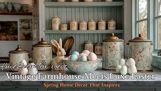Easter Decorating Secrets 2025: Luxe Meets Vintage Farmhouse Charm!