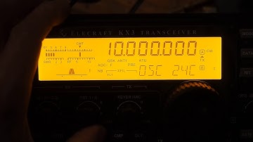 Using zero beat to test the KX3 tuning against the 10MHz WWV signal