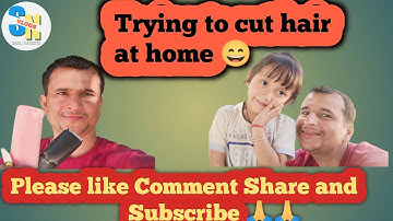 Trying to cut hair  🔥🙏😄Sanu Nandita Vlogs @Active Rahul