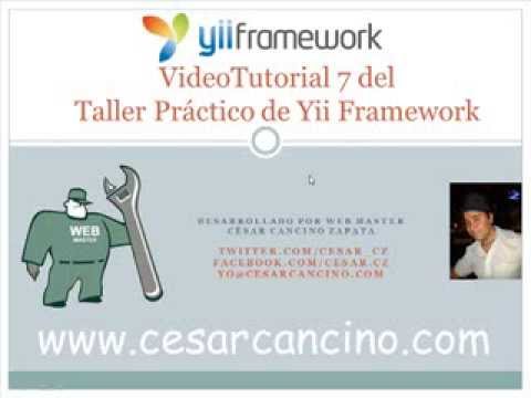 VideoTutorial 7 del Taller Práctico de Yii Framework. Uploads de archivos usando CUploadedFile