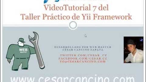 VideoTutorial 7 del Taller Práctico de Yii Framework. Uploads de archivos usando CUploadedFile
