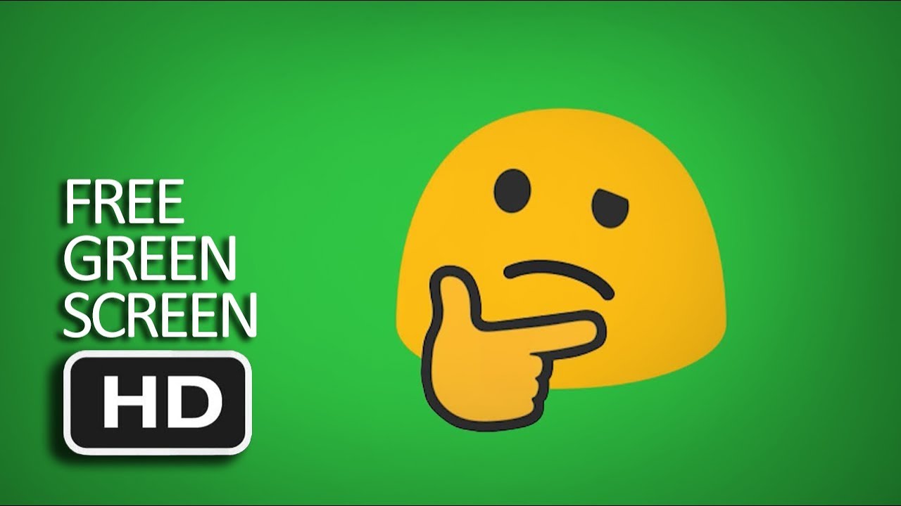 Free Green Screen - Thinking Emoji (Advanced Animation) - YouTube